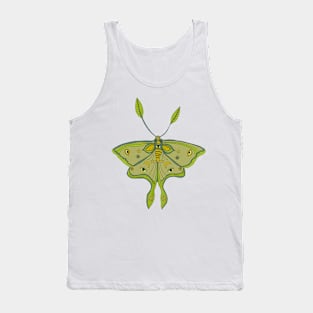 Lucky Green Luna Moth Tank Top